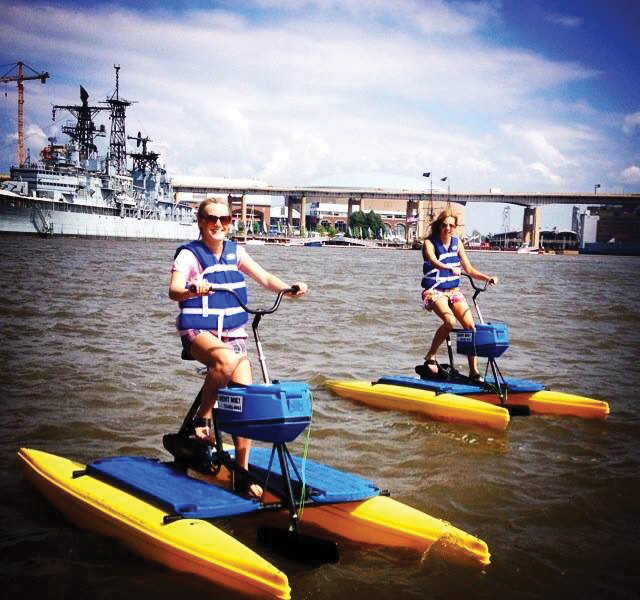 water bikes